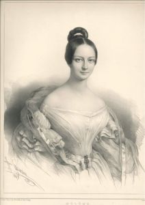 Portrait d’Hélène de Mecklenburg-Schwerin, duchesse d’Orléans, épouse de Ferdinand-Philippe d’Orléans ; Hélène, Duchesse d’Orléans, née Princesse de Mecklenburg-Schwerin (993.026.010)