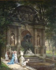 Fontaine Médicis, jardin du Luxembourg (1934-4-1)