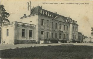 carte postale ; HUISMES, près Chinon (I.-et-L.). - Château d’Usage (Façade Nord) (2007.31.40)