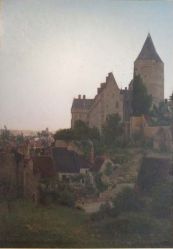 Château de Châteaudun, Prosper Galerne, 1882, huile sur toile, dépôt de l'Etat ; © Ville de Châteaudun