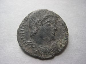 Double maiorina de Magnence, 350-353 ap. J.-C., ecomusée du Véron