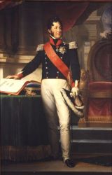 Portrait de Louis Philippe, d'après le Baron Gérard, première moitié du XIXe siècle, huile sur toile, musée d'art et d'histoire, Dreux