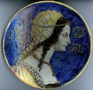 Assiette représentant un portrait de femme (2007-3-1)