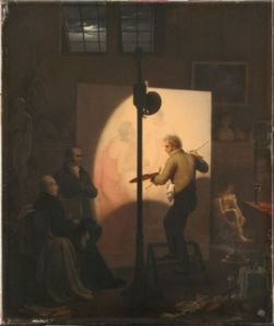 Portrait de Girodet peignant “Pygmalion et Galatée” (006.1.1)
