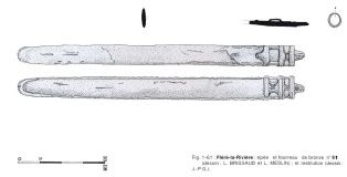 épée ; mobilier de la tombe augustéenne de Fléré-la-Rivière (Indre) (84-1-61)