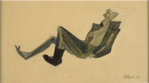 Les oubliés, Maurice Estève, 1929, dessin, musée Estève, Bourges