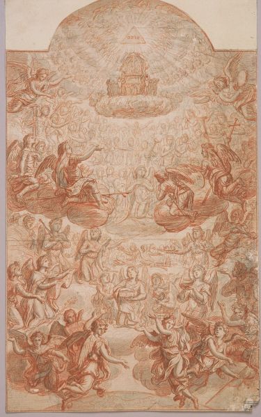 Les neufs ordres des esprits célestes (étude pour le tableau de l’église Saint Etienne-du-Mont de Paris)
