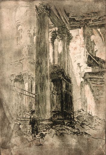 Eglise d'Arras après 1917