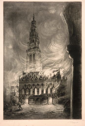 Incendie de l'hôtel de ville d'Arras