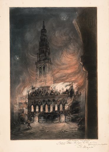Incendie de l'hôtel de ville d'Arras