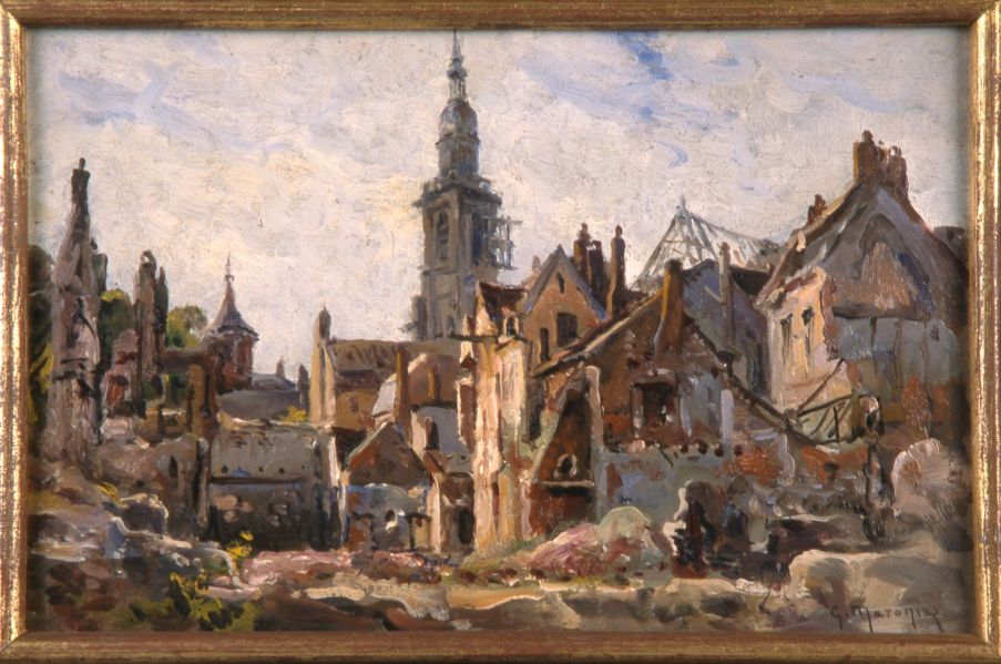 Cambrai en 1919: pâté de maisons