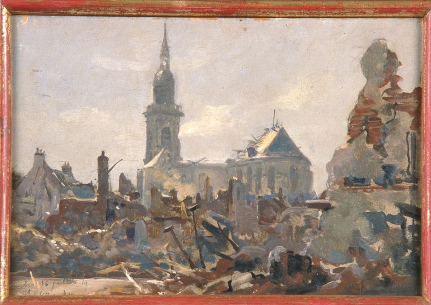 Cambrai en 1919 Saint-Géry vu du Rang