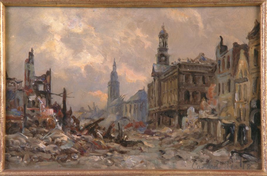 Après la délivrance de Cambrai en 1918
