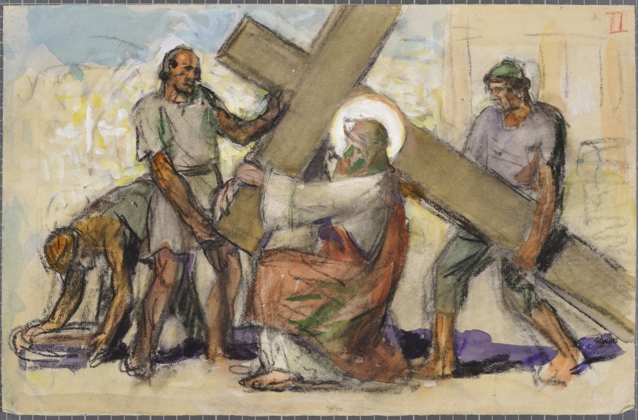 Station 2 : le Christ chargé de sa croix