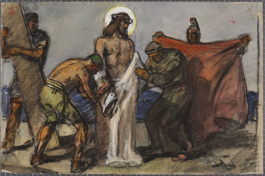 Station 10 : le Christ dépouillé de ses vêtements