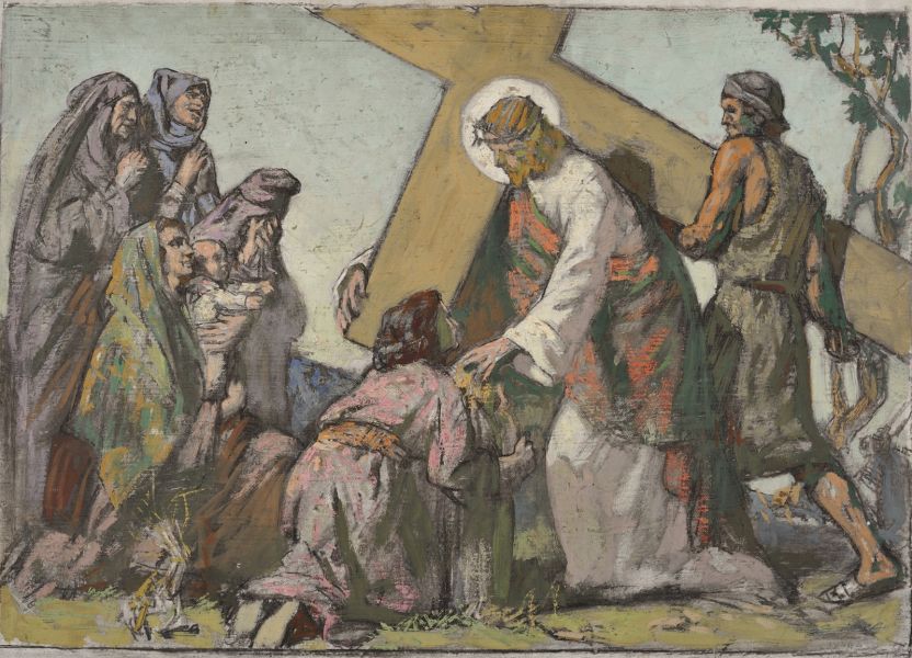 Station 8 : le Christ rencontre les femmes de Jérusalem