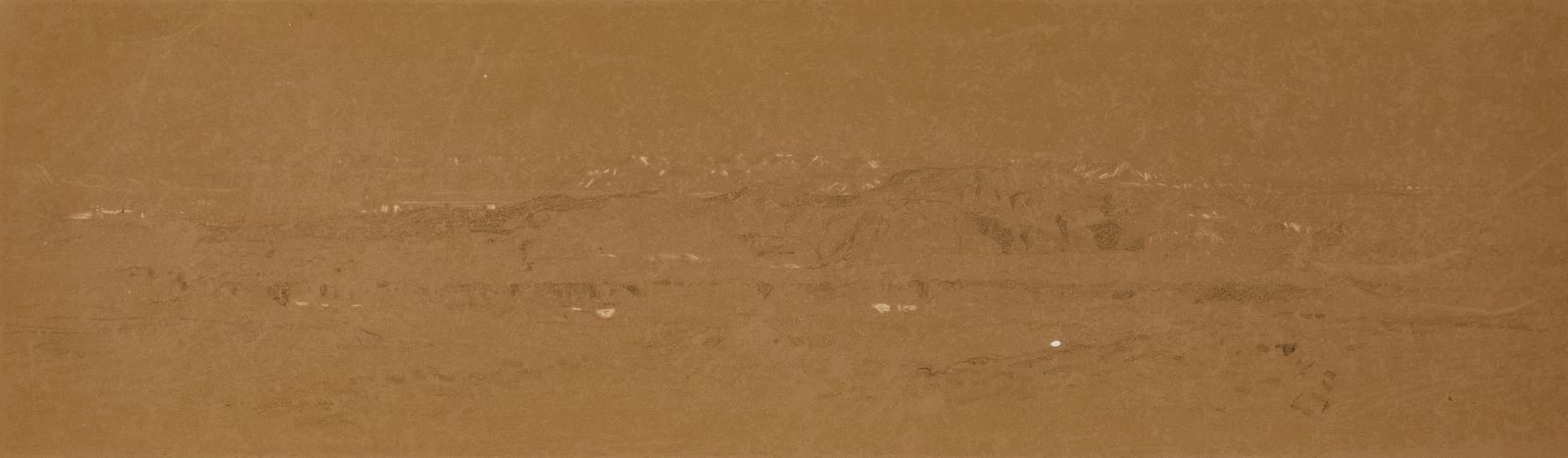 Vue du Mokatan, Le Caire (titre récent) ; Paysage montagneux en Orient (titre ancien)