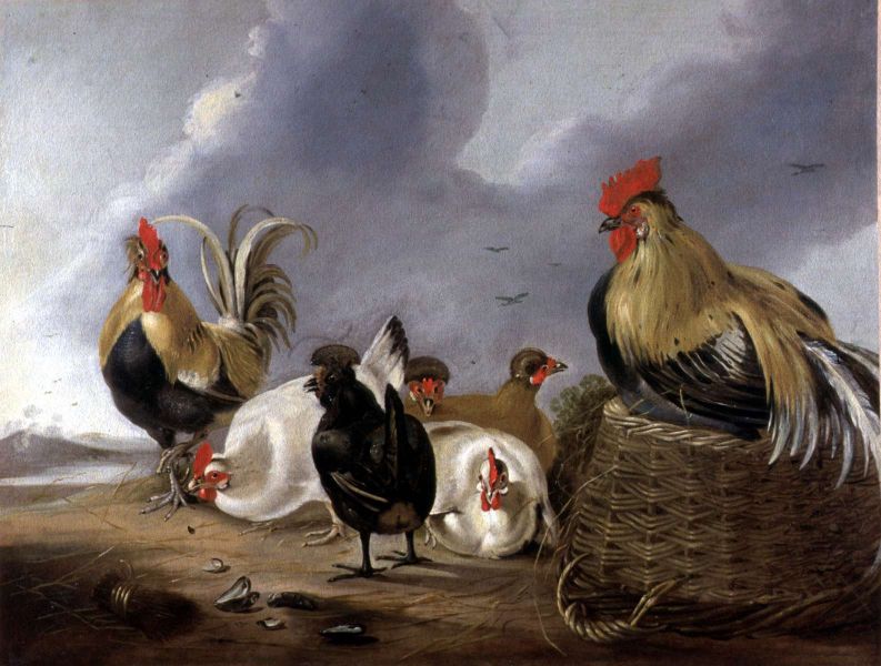 tableau, Coqs et poules
Coqs (titre ancien)
