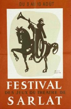 "Festival des jeux du théâtre" - affiche par A. Carrier
