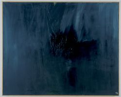 Noir en sa gangue, 1979
huile sur toile
130 x 160 cm
Fonds Régional d’Art Contemporain de Haute Normandie, Sotteville-lès-Rouen. N° Inv. : 1983.007.1