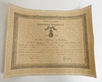 Brevet de Chevalier de la médaille militaire décerné à Pi...