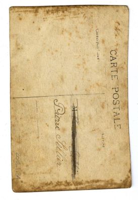 Carte-photographique de Pierre Sellier au 172e Régiment d'Infanterie (titre factice).