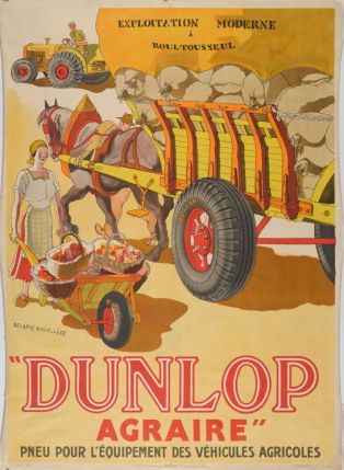 Dunlop agraire. Pneu pour l'équipement des véhicules agricoles ; © F. Lauginie – Le Compa – 2013
