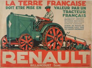 La terre française doit être mise en valeur par un tracteur français - Renault ; © F. Lauginie – Le Compa – 2013