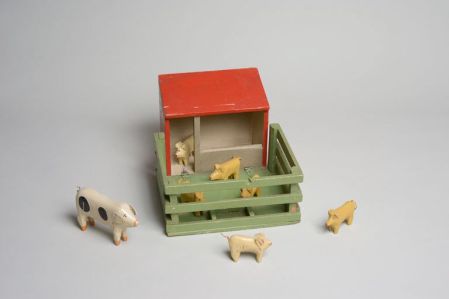 Porcherie; cochon (miniature)