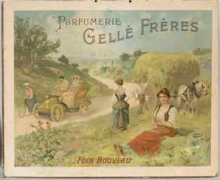 affiche ; Foin Nouveau - Parfumerie Gellé Frères ; Phot. F. Lauginie, 2010