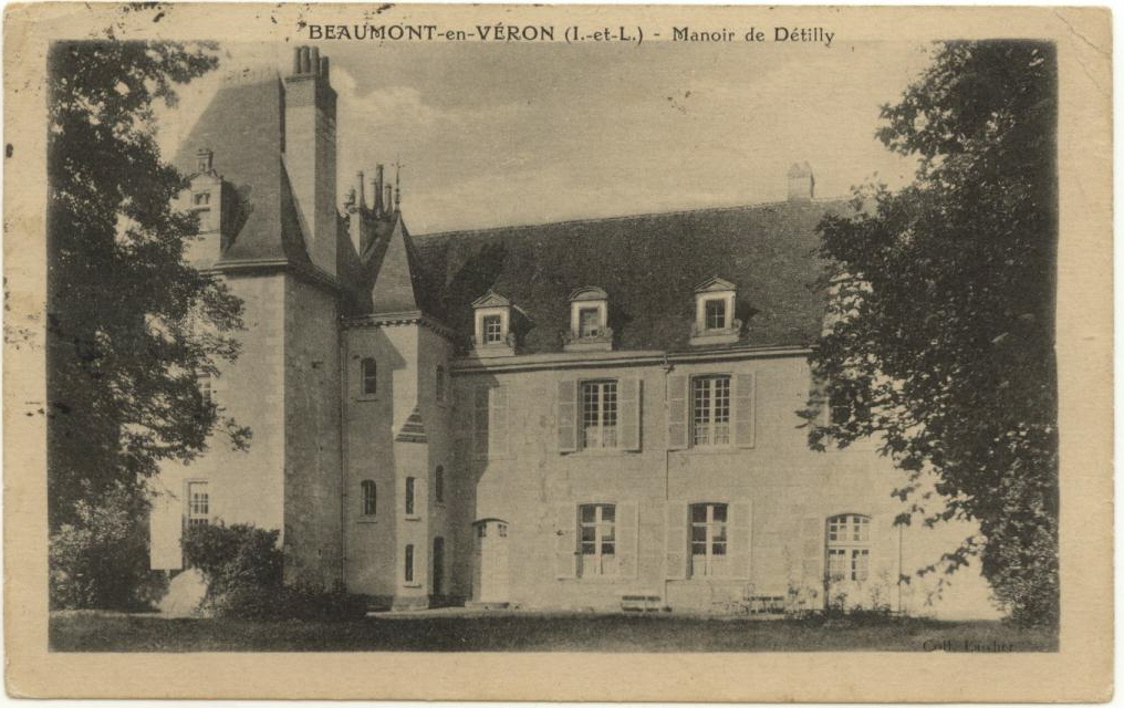 Beaumont-en-Véron (I.-et-L.) - Manoir de Détilly