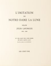 "L'imitation de Notre-Dame La Lune" selon Jules Laforgue,...
