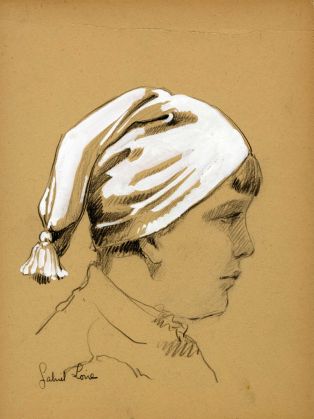 profil au bonnet blanc ; © Musée des Beaux-Arts de Chartres