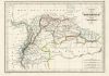 Carte de la colombie et des Guyanes