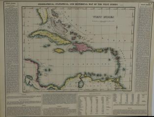 Géographical, statistical, and historical map of the West Indies