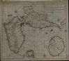 Nieuwe land en Zee Kaart van de Eylanden Guadaloupe en Ma...