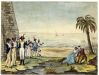 Révolte de Toussaint-Louverture ; aquarelle contemporaine...