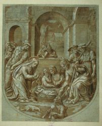 Diego Lopez de Escuriaz, L'Adoration des bergers, 1587-1597
