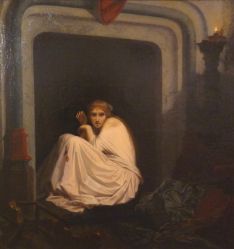 Émile Signol, Folie de la fiancée de Lammermoor, Tours, musée des Beaux-Arts
