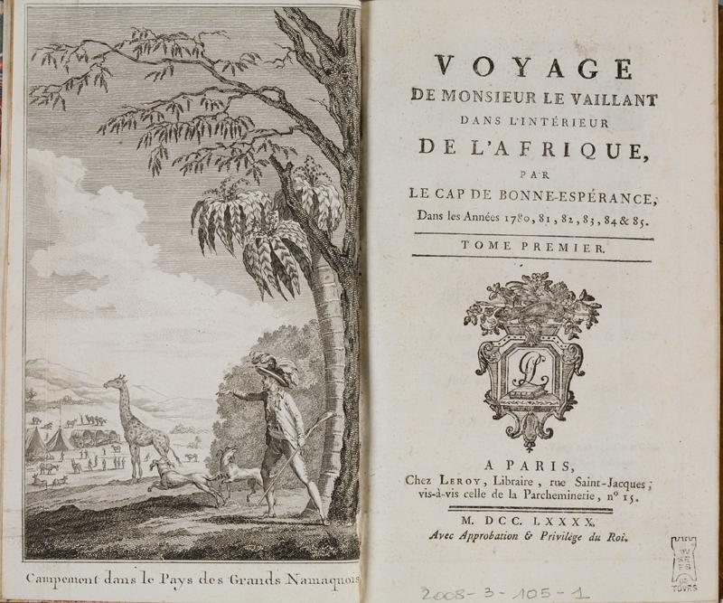 Voyage de Monsieur Le Vaillant ,