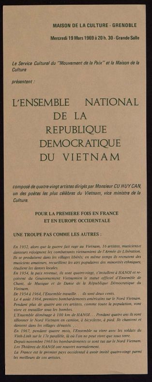 Ensemble National De La République Démocratique Du Vietnam (l') ; © Titulaire(s) des droits : MC2 Grenoble