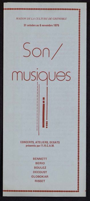 Son/Musiques ; © Titulaire(s) des droits : MC2 Grenoble