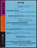 Programme janvier