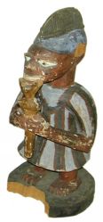 Homme avec flûte, Dahomey, Fon