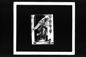 plaque de verre photographique ; L’Ange de Saint-Bruno par le cavalier Bernin