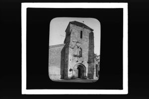plaque de verre photographique ; Gironde, Sulpice d’Izon, église