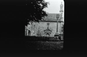 plaque de verre photographique ; Eglise