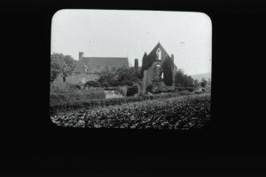 plaque de verre photographique ; Paimpol : Kérity : Abbaye de Beauport