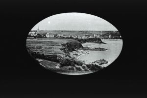 plaque de verre photographique ; Saint-Quay-Portrieux : vue générale