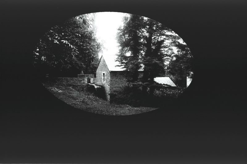 plaque de verre photographique ; Plénée-Jugon : La Touche-Sauvaget : le moulin